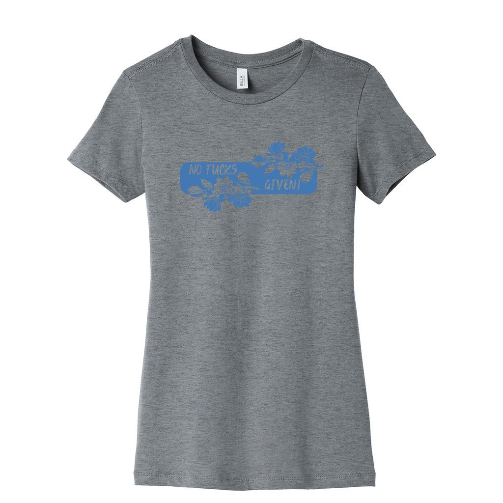 NO FUCKS GIVEN WOMENS BLACK GRAPHIC TEE WOMEN FRONT