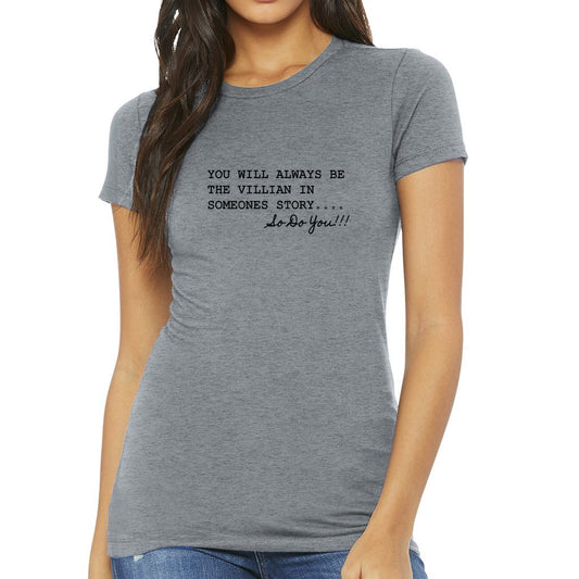 DO YOU WOMENS HEATHER GREY GRAPHIC TEE WOMAN 