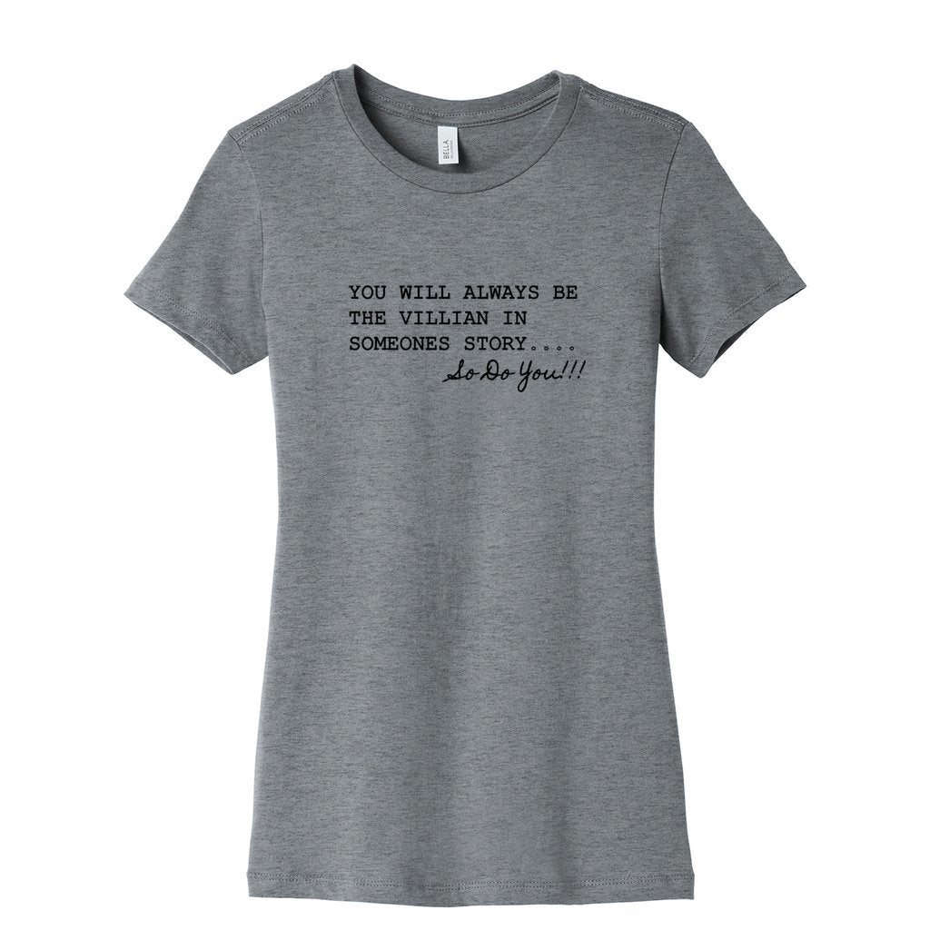 DO YOU WOMENS HEATHER GREY GRAPHIC TEE FRONT